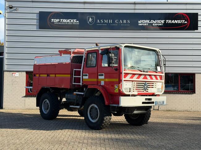 Renault M 210 Midliner 4x4 4x4 - 3.500 ltr watertank -Telma Brake - Rolbeugel -Brandweer -Feuerwehr -Fire brigade - Expeditie - Camper TT 5006